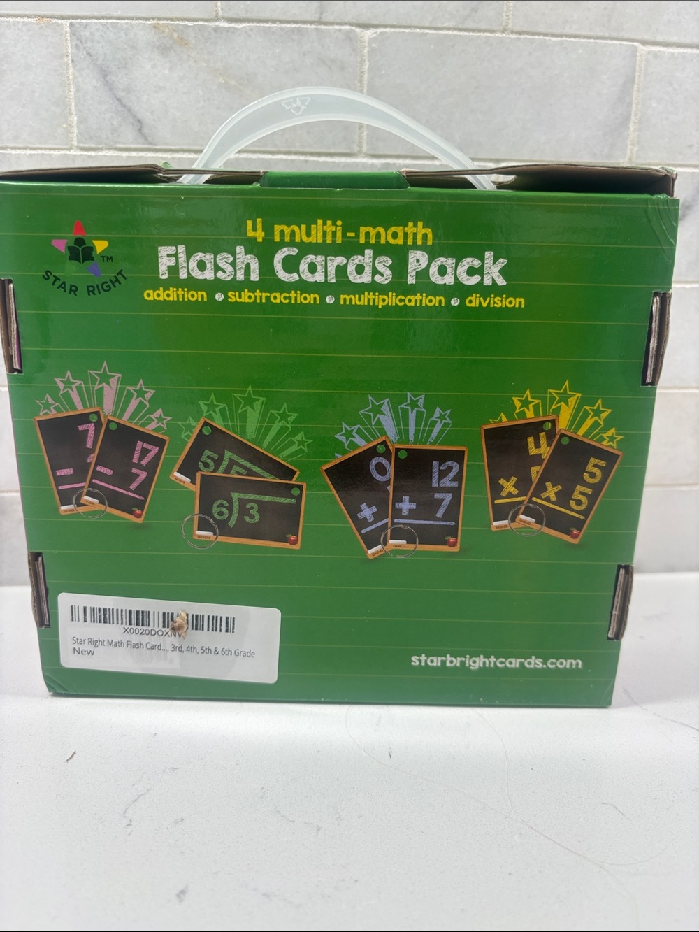 STAR RIGHT Multi‑Math Flash Cards Pack (Set of 4) - Picture 4 of 4